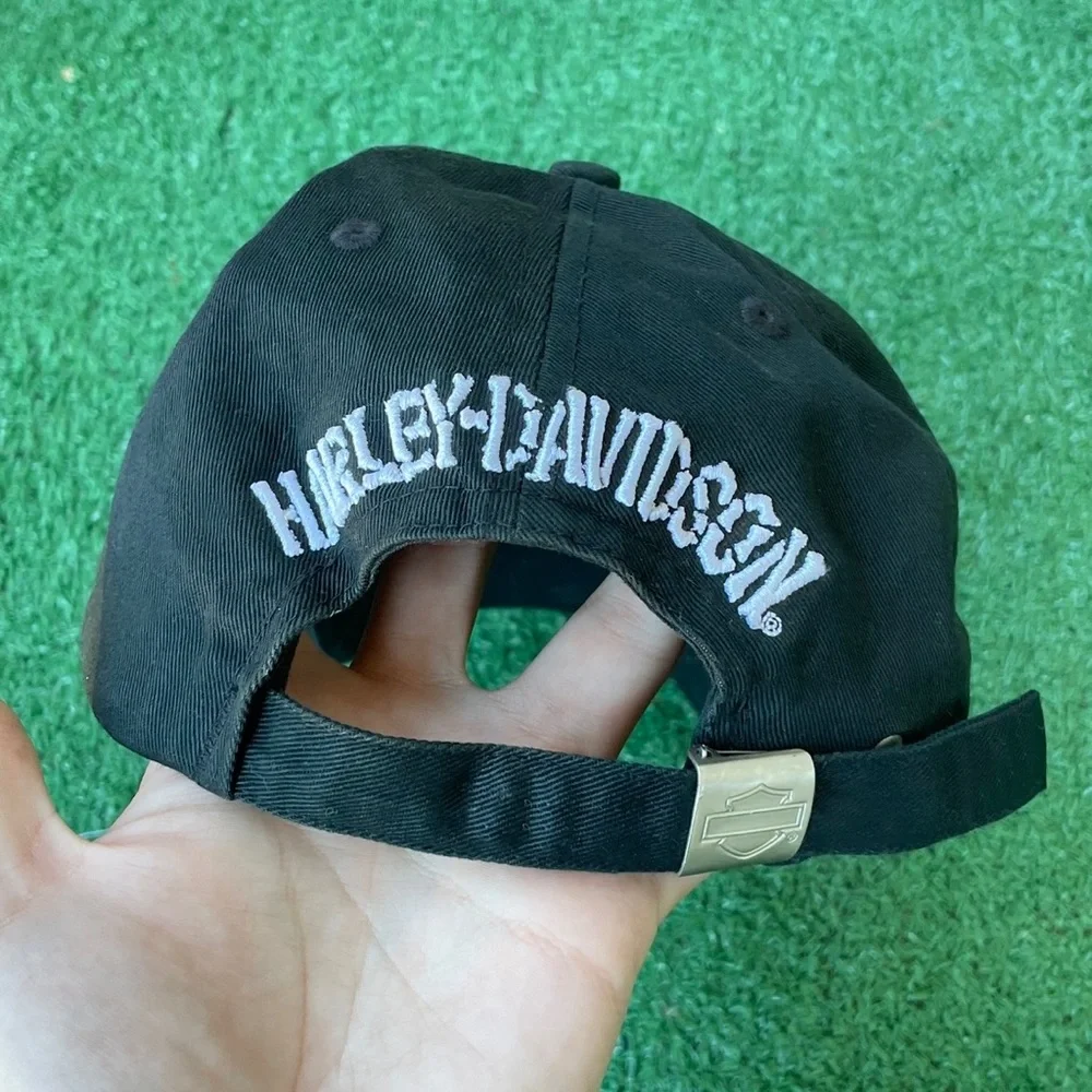 Harley-Davidson Black Skull Logo Baseball Cap